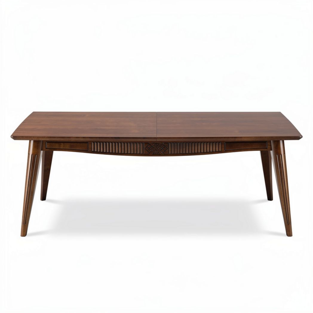 Table en bois massif 180 x 90 x 75cm avec design élégant et finition soignée