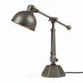 Lampe de bureau en métal gris avec bras articulé dimensions 30 x 20 x 40cm